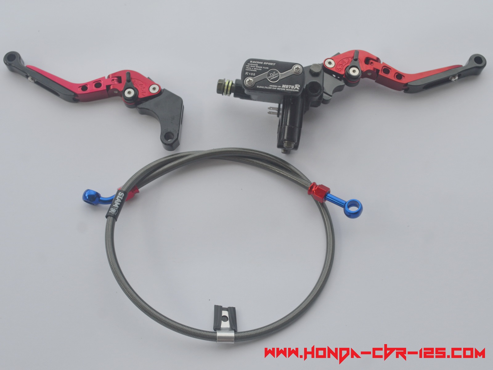 Genuine Honda CBR 125 racing master cylinder kevlar brake pad shoes